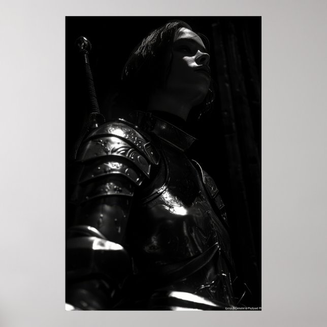Affiche Jeanne d'Arc à écouter les voix Sombre esthétique (Devant)