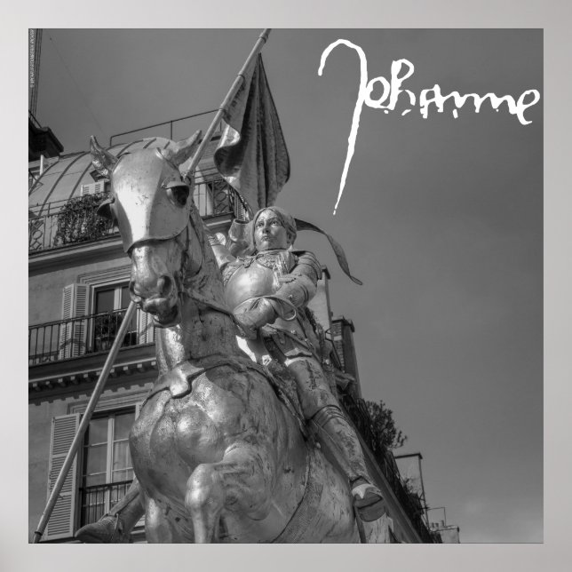 Affiche Jeanne d'Arc Johanna von Orléans Emmanuel Frémiet (Devant)