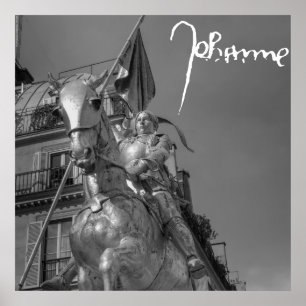 Affiche Jeanne d'Arc Johanna von Orléans Emmanuel Frémiet