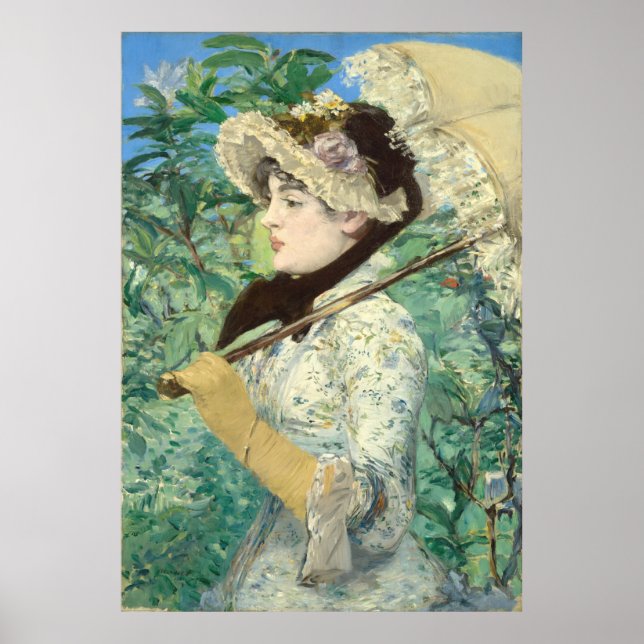 Affiche Jeanne (printemps) Edouard Manet (Devant)