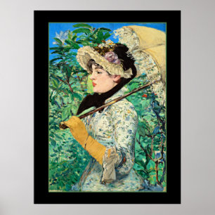 Affiche Jeanne Spring, célèbre peinture Edouard Manet