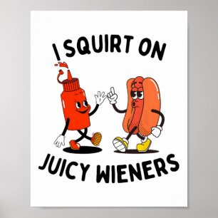 Affiche J'Écris Sur Des Épouses Juteuses Drôle Chien Chaud