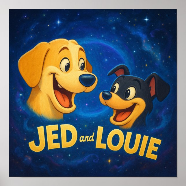 Affiche "Jed & Louie" (Devant)