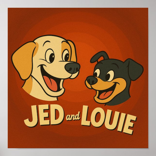 Affiche "Jed & Louie" (Devant)