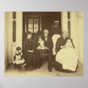 Affiche Jefferson Davis & Three Generations by E. Wilson