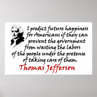 Affiche Jefferson : Empêchez Le Gouvernement !