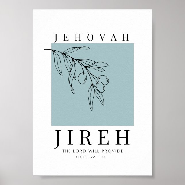 Affiche Jehovah Jireh (Devant)