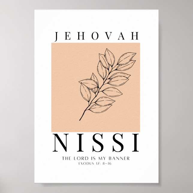 Affiche Jehovah Nissi imprimable (Devant)