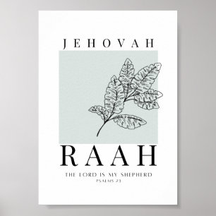 Affiche Jehovah Raah Imprimable