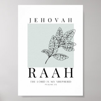 Affiche Jehovah Raah Imprimable