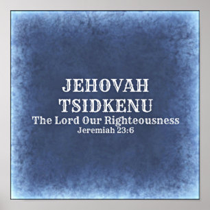 Affiche Jéhovah Tsidkenu