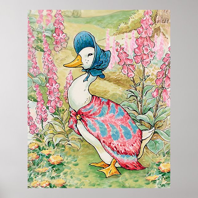 Affiche Jemima Puddle Duck au bord du lac  (Devant)