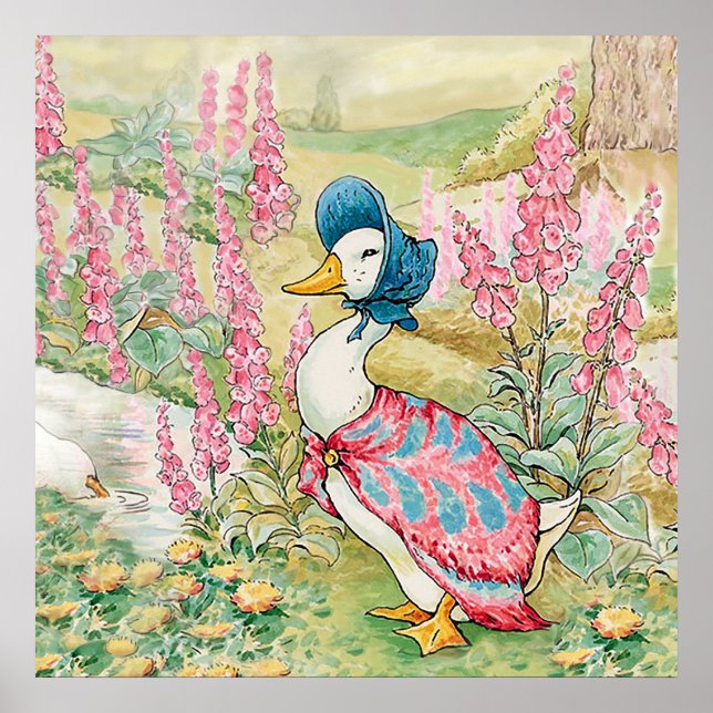 Affiche Jemima Puddle Duck au bord du lac  (Devant)