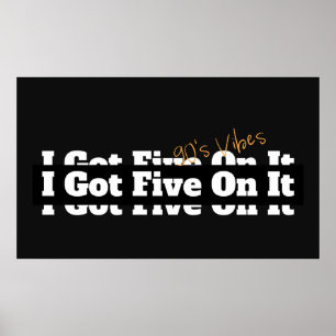 Affiche J'En Ai Cinq Sur Il 90s Lyric