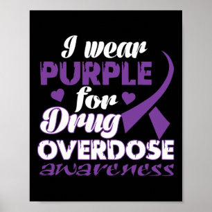 Affiche J'en porte du violet pour la sensibilisation au su