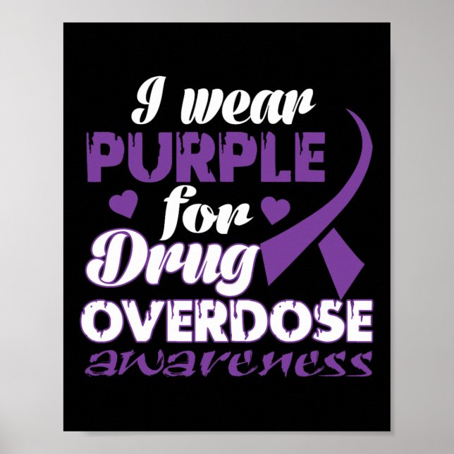 Affiche J'en porte du violet pour la sensibilisation au su (Devant)
