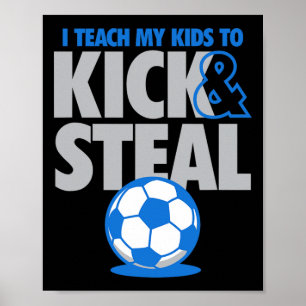 Affiche J'enseigne à mes enfants à botter et à voler Funny