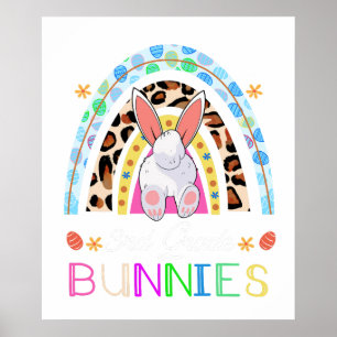 Affiche j'enseigne aux plus mignons lapins de 3e année arc