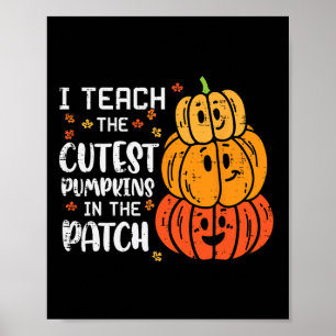Affiche J'Enseigne le plus froid Citrouille Patch Hallowee