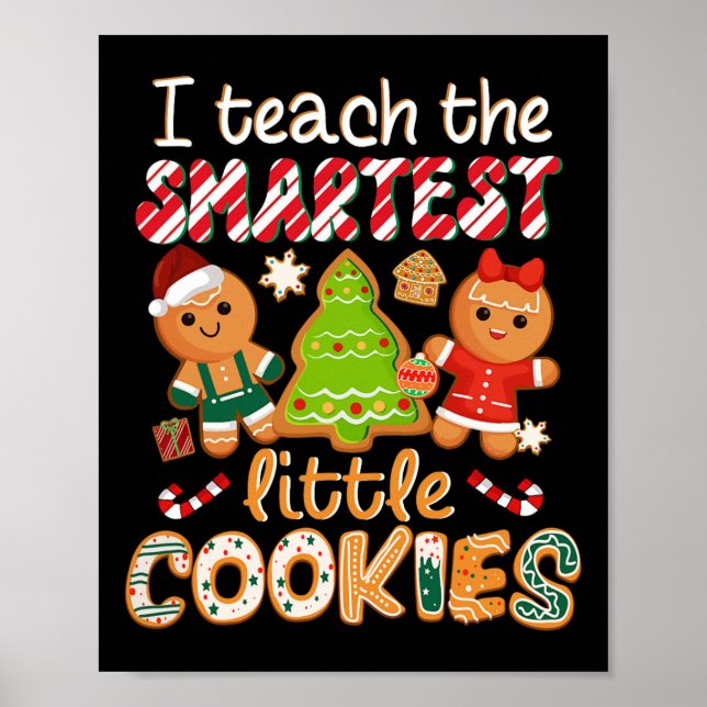 Affiche J'Enseigne Les Petits Cookies Les Plus Intelligent (Devant)
