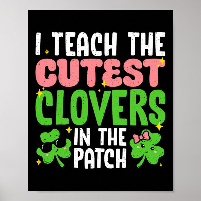Affiche J'enseigne les trèfles les plus mignons dans Patch (Devant)