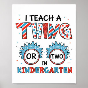 Affiche J'enseigne une chose ou deux en maternelle Retour