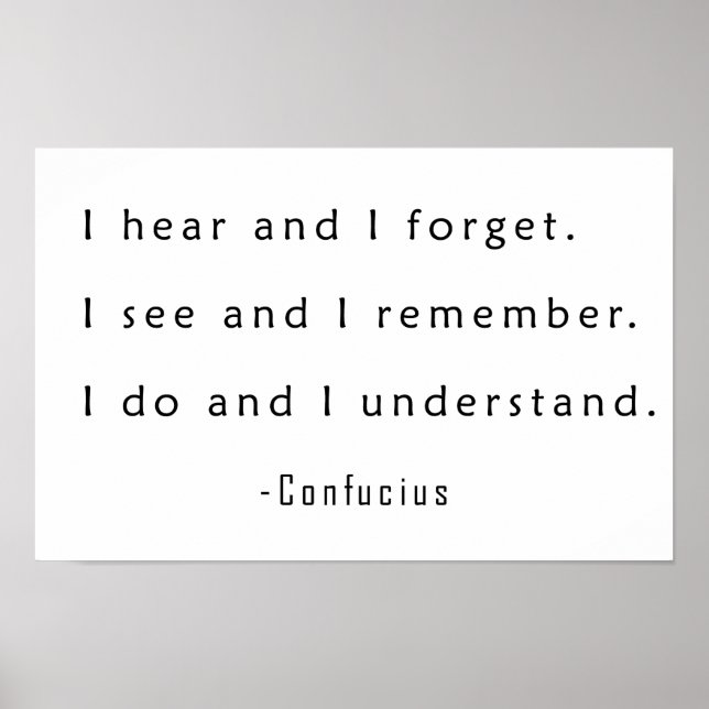 Affiche J'entends et j'oublie (Devant)