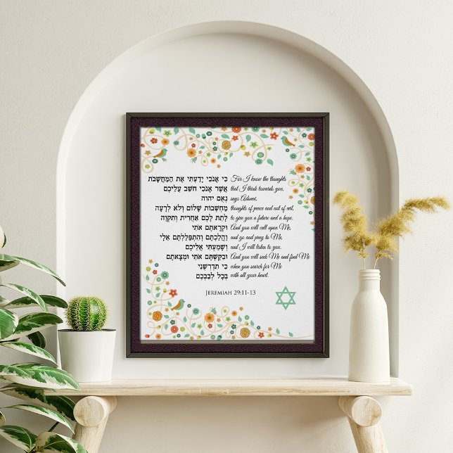 Affiche Jeremiah 29 You Will Search For Me and Find Me Art (Créateur téléchargé)