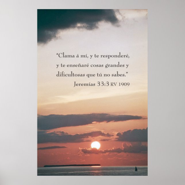 Affiche Jeremias 33:3 (Devant)