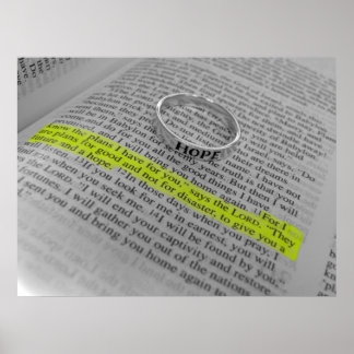 Affiche Jérémie 29:11 - Espoir