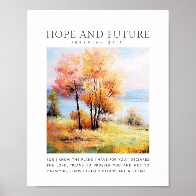 Affiche Jérémie 29:11 Je connais les plans que j'ai pour v (Devant)