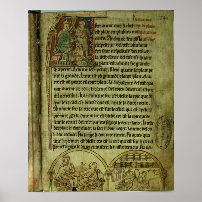 Affiche Jérôme : Un médecin visite un patient (Devant)