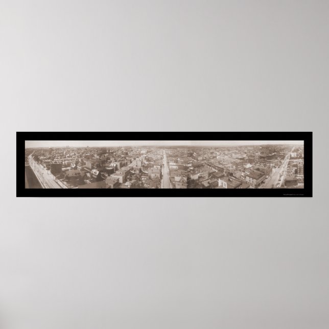 Affiche Jersey City NJ Panview Photo 1909 (Devant)