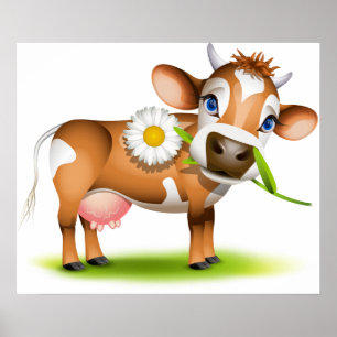 Affiche Jersey Cow