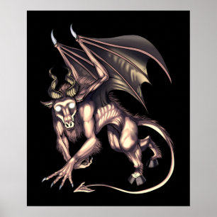 Affiche Jersey Devil Cryptid Creature