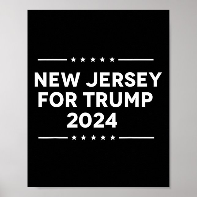 Affiche Jersey Pour Trump 2024 (Devant)