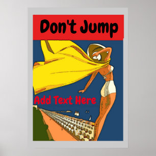 Affiche Jersey Shore Vintage Style, ajouter du texte Poste