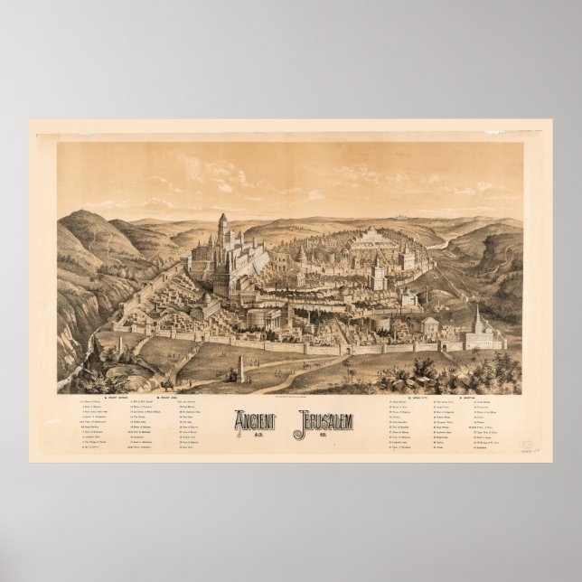 Affiche Jérusalem antique, A.D. 65 (Devant)