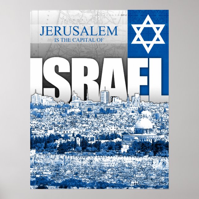 Affiche Jérusalem, Israël (Devant)