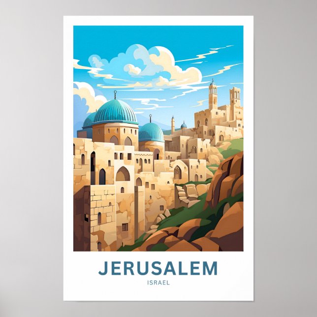 Affiche Jérusalem Israël Imprimer (Devant)
