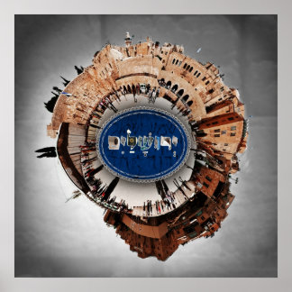 Affiche Jérusalem Israël - Panorama sphérique