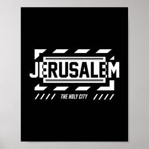 Affiche Jérusalem La Ville Sainte Typographie Urbaine Desi