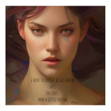 J'espère arriver à ma mort tard, amoureux