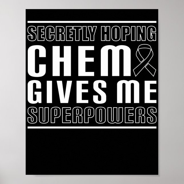 Affiche J'Espère Que Chemo Me Donne Des Superpuissances (Devant)