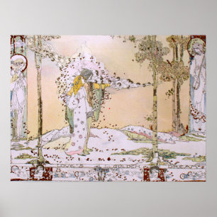 Affiche Jessie M. King - Aime le rêve doré