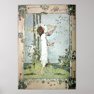 Affiche Jessie M. King - Papillons Tous Bleus