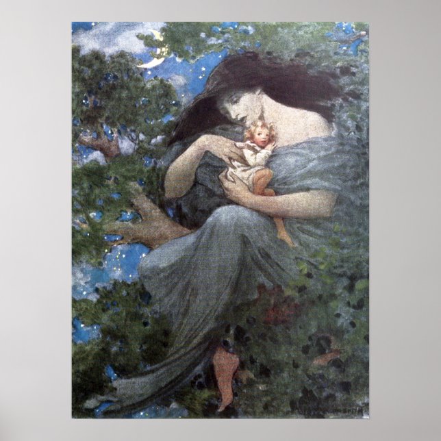 Affiche Jessie Willcox Smith - Le grand hêtre (Devant)