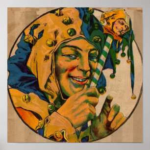Affiche jester des années 1920