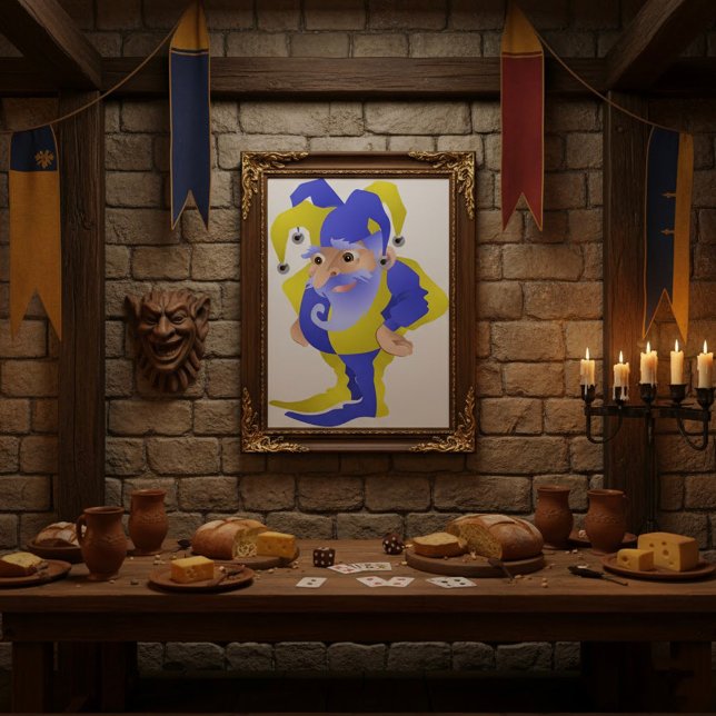 Affiche Jester Violet Et Vert (Créateur téléchargé)