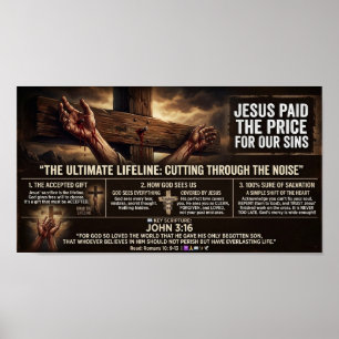 Affiche Jésus a payé le prix